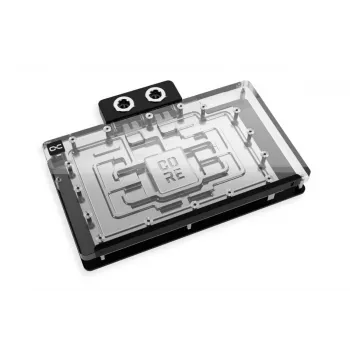 Alphacool 10268 Ūdensbloks ar Backplate Acrylic Aluminium Chrome Copper Nylon Melns 160.8mm