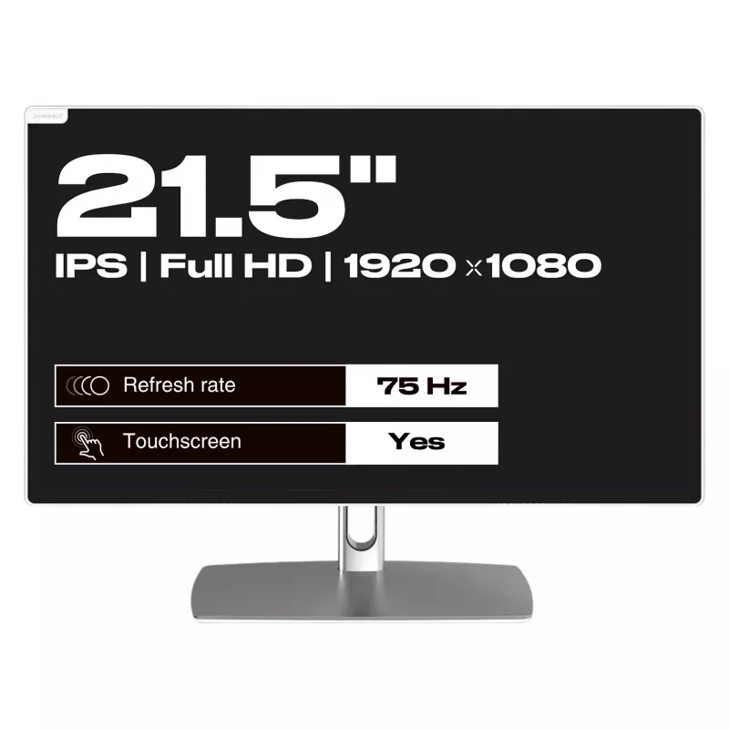 JAPANNEXT JN-IPS2152FHDR-C65W-FLD-T 21,5 inch (54,6 cm) FHD skārienjūtīgais monitors, IPS panelis, 8 ms, 75 Hz, AMD FreeSync, HDMI, USB-C 65W