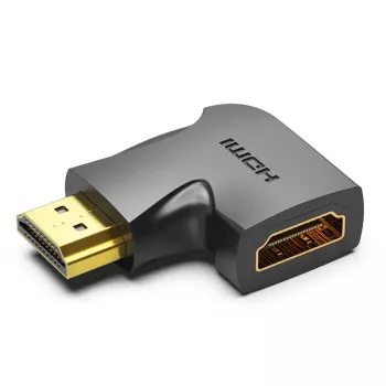 Vention HDMI 270 grādu mazs uz sievišķo vertikālo plakano adapteri melns
