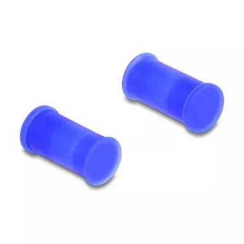 DeLOCK 60672 DL4 putekļu uzmava, silikona, 2 daļu, zila, 10 gab.