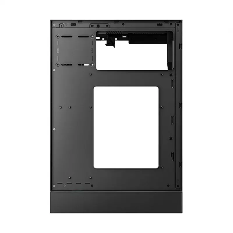 PC korpuss DeepCool CH170 PLUS Tower Black — micro-ATX/mini-ITX, rūdīts stikls, USB-C, barošanas bloks augšpusē