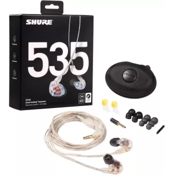 Shure SE535 Vadu Austiņas In-Ear Skatuves/Studijas Caurspīdīgas
