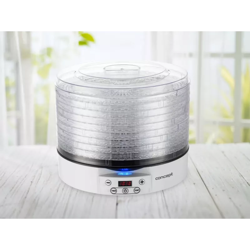 Pārtikas žāvētājs Concept Solution SO2020, 500 W, LED displejs, sudraba, 220–240 V, 3,3 cm režģa diametrs