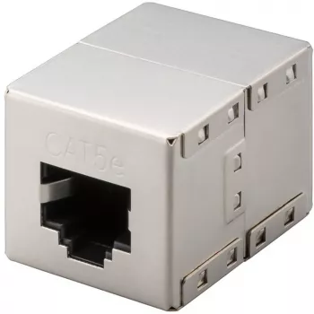 Wentronic Goobay CAT 5e RJ45 savienotājs/savienotājs - līdz 100 MHz tīkliem, ekranēts (15027)
