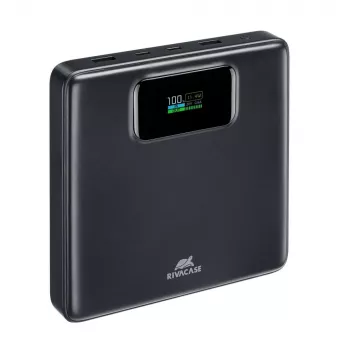 Power bank Rivacase VA1091 — 25800 mAh, kopējā izeja 100 W, USB porti