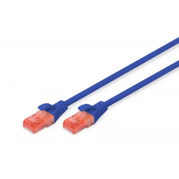 Digitus DK-1612-030/B RJ45 tīkla kabelis, CAT 6 U/UTP, 3 m, zils