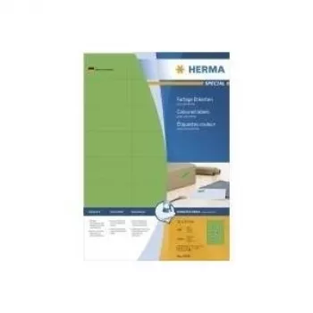 Uzlīmes HERMA Coloured A4 70x37 mm zaļš papīrs matēts 2400 gab.
