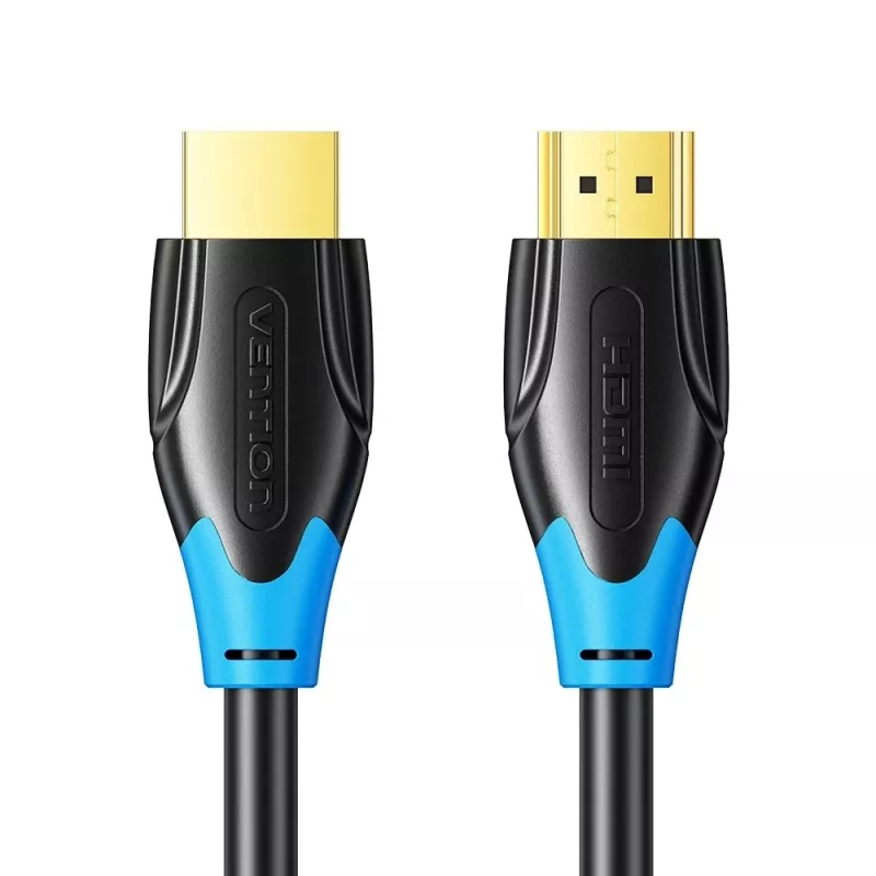 HDMI kabelis Vention AACBN 15 m, HDMI Type A uz Type A, HDMI 2.0, 18 Gbit/s, ARC, apzeltīti kontakti, melns