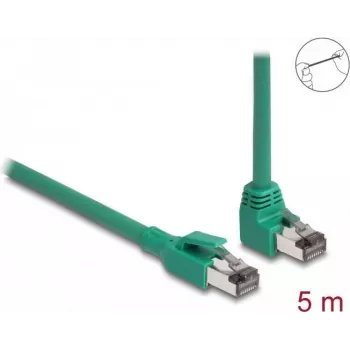DeLOCK RJ45 tīkla kabelis PROFINET SF/UTP 90° leņķa 5 m zaļš