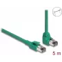 DeLOCK RJ45 tīkla kabelis PROFINET SF/UTP 90° leņķa 5 m zaļš
