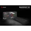 Mehāniskā spēļu tastatūra SAVIO BLACKOUT X2 PEACH — 61 taustiņš 60% QWERTY, RGB LED, hot-swap, USB Type-A/Type-C, atvienojams kabelis