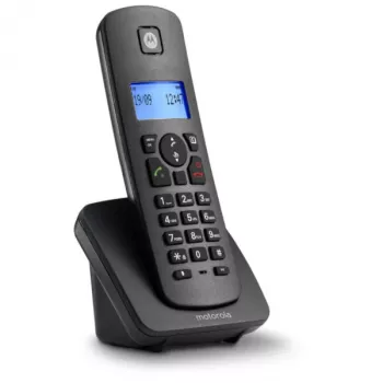 Motorola C4201 Analogais/DECT telefons ar zvanītāja ID, melns