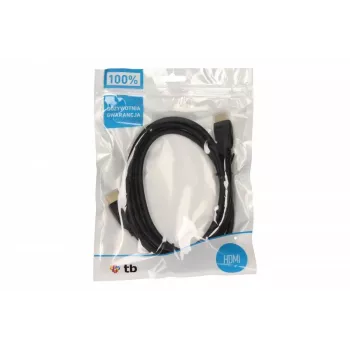 TB HDMI kabelis V 1.4 1m, apzeltīti kontakti (AKTBXVH1P14G10B)