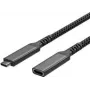 USB-C pagarinātājkabelis USB-C > USB-C ligzda 3.2 PD Textil 0,5m (FL31-74003)