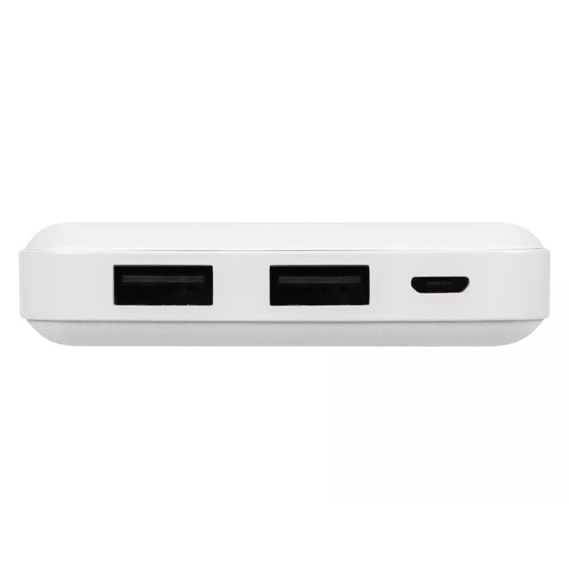 Blow PB10A jaudas banka 10000 mAh, 2x USB (1A + 2,1A), micro USB ieeja, Li-Po, balta