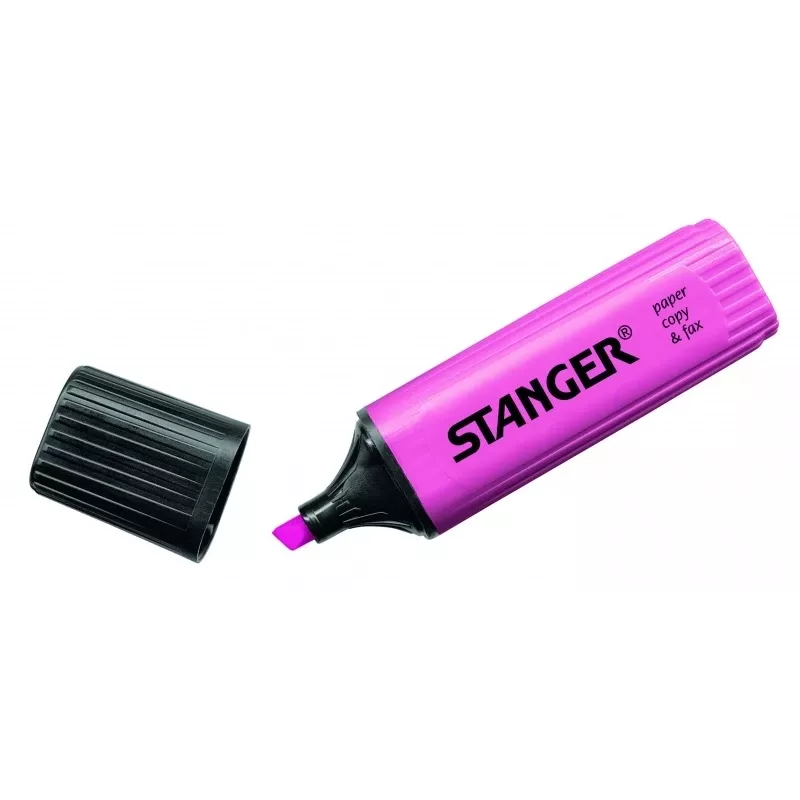 STANGER highlighter, 1-5 mm, pink, Box 10 pcs. ž180004000