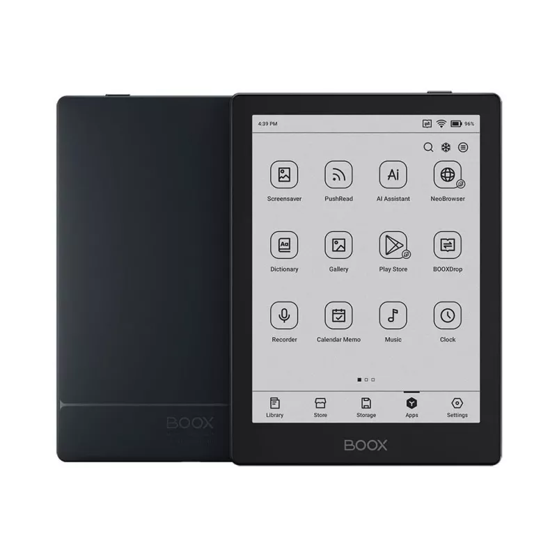 E-grāmatu lasītājs Onyx Boox Go 6, 6 collu (15,2 cm) E-ink Carta Plus, 1072×1448, 32 GB, 2 GB RAM, Android 11, Dual-band Wi-Fi, Bluetooth 5.0, MicroSD, USB-C, Melns