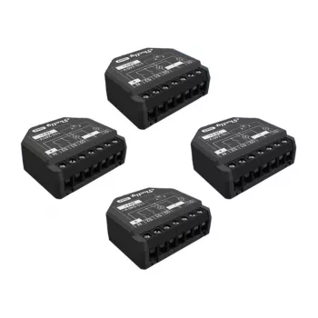 Shelly 2PM Gen3 WiFi Bluetooth kontrolieris — komplekts 4 gab., divkanālu jaudas mērītājs