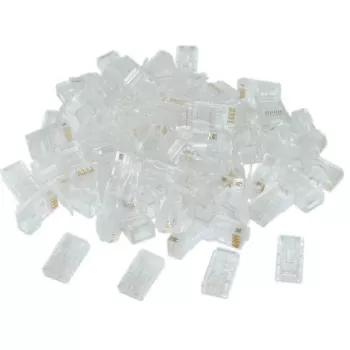Gembird LC-8P8C-002/100 Vadu savienotājs RJ-45 Caurspīdīgs