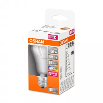 OSRAM LED Star+ Classic A RGBW FR 60 dimmable 9W/827 E27 spuldze ar tālvadības pulti | 9 W | RGBW
