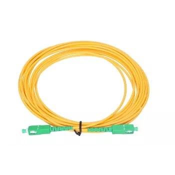 Šķiedras optikas patchcord Extralink SC/APC–SC/APC vienmodas G.652D 3 mm simplekss, 1 m