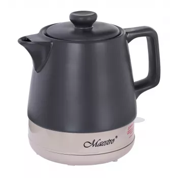 Elektriskā tējkanna Maestro MR-071-BLACK 1 L Keramika, 1200 W, slēptais sildelements, 360° pamatne