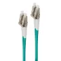 Šķiedru kabelis ALOGIC 1m LC-LC 10G Multi Mode Duplex LSZH 50/125 OM3