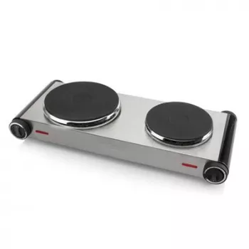 Tristar KP-6248 Divu zonu elektriskā plīts, 2 gatavošanas zonas, rotācijas vadība