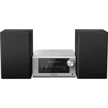 Panasonic SC-PM704 - Mikrosistēma - 80 W (kopā) - Sudraba (SC-PM704EG-S)