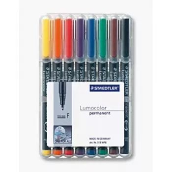 Pastāvīgais marķieris Staedtler 318 WP8 Melns Zils Brūns Zaļš Oranžs Sarkans Violet Dzeltens 8 gab.
