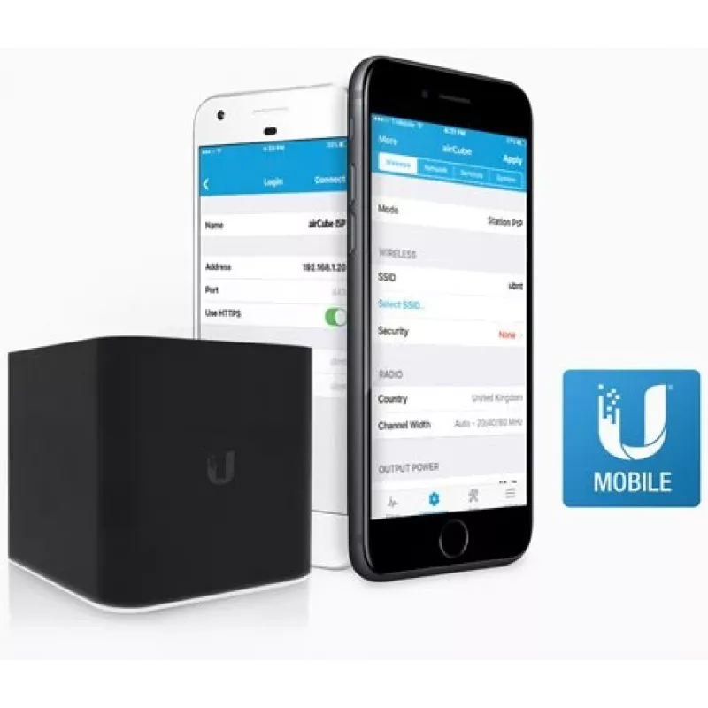 Ubiquiti ACB-ISP WiFi maršrutētājs, airCube, 2.4GHz, MIMO, 4x RJ45 100Mb/s