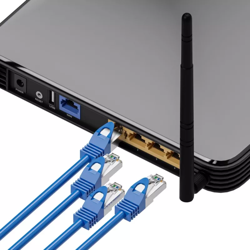 Extralink Cat.6A S/FTP LAN Patch Cord 2m, vara tīkla kabelis vītā pāra 10Gbit/s