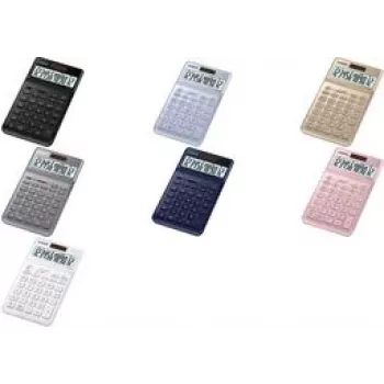 Casio JW-200SC galda kalkulators - 12 cipari - saules baterija, akumulators - Melns (JW-200SC-BK)