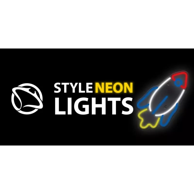 LED neona lampa MANTA SNL91MT Style RAKETA – dekoratīvs neona panelis