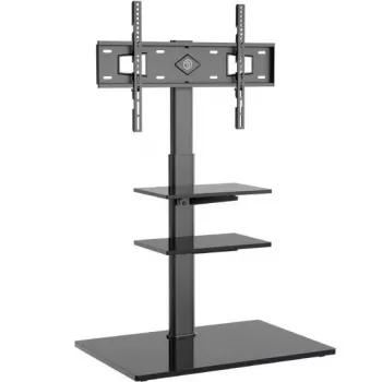 TV grīdas statīvs ONKRON TS5550-B 32–65 collām (81.3–165.1 cm), max slodze 30 kg, VESA 100x100–600x400, augstums 880–1080 mm, pagrieziens ±25°