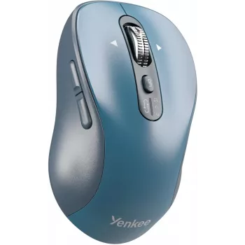 Bezvadu pele YENKEE YMS2010BE divrežīmu ergonomiska, 2.4 GHz USB uztvērējs + Bluetooth 5.1, 4 līmeņu DPI 1000–3200, 6 pogas