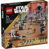 LEGO Star Wars Clone Trooper & Battle Droid Battle Pack ar ātrumvelosipēdu, 4 minifigūrām un 5 figūrām