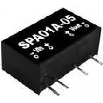Barošanas avots / pārveidotājs Mean Well SPA01A-05, izeja 5 V DC, 0,2 A, 1 W, RoHS