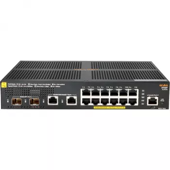 HPE Aruba 2930F 12G PoE+ 2G/2SFP+ slēdzis - L3 pārvaldāms - 12x Gigabit PoE+ + 2x SFP+ augšupsaite + 2x Gigabit - statīvam