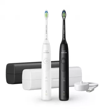 Philips Series 5500 HX7119/02 uzlādējama soniskā zobu birste — 2 rokturi, 2 uzgaļi, Li-Ion akumulators, Daily care & Whitening