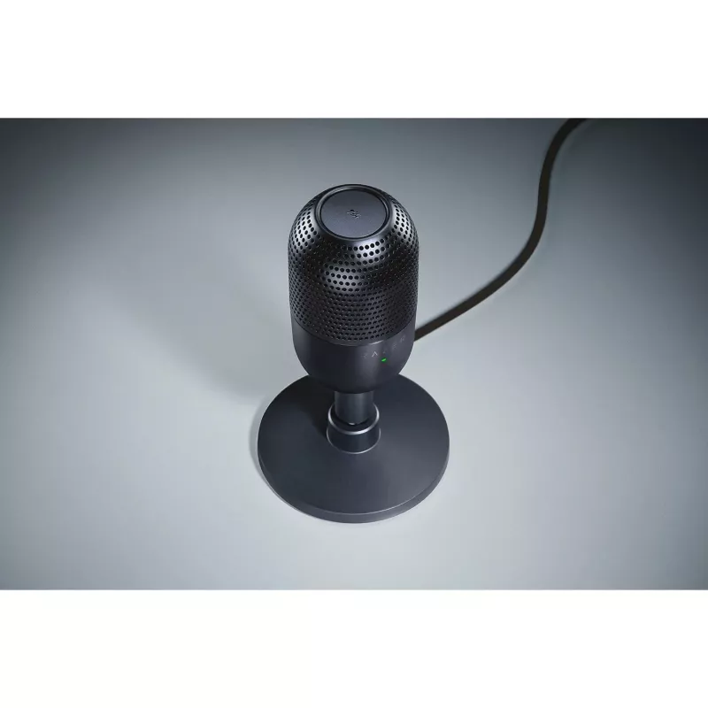 Galda mikrofons Razer Seiren V3 Mini, USB-C, superkardioīds, 20–20000 Hz, 96 kHz, 24-bit, melns