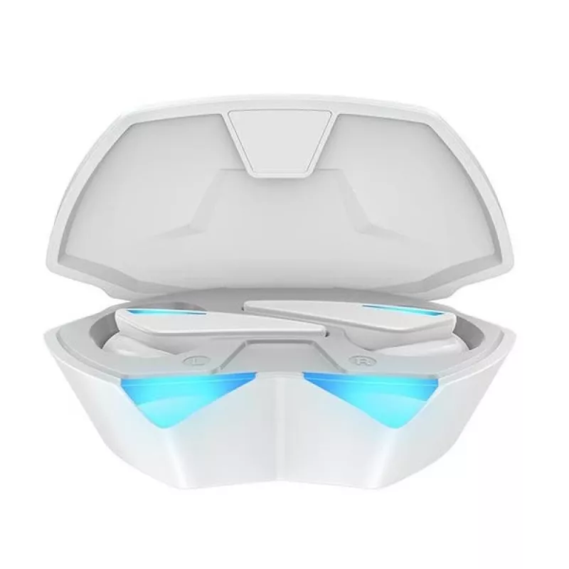 Awei T23 bezvadu austiņas Bluetooth 5.3 USB ūdensizturīgas baltas