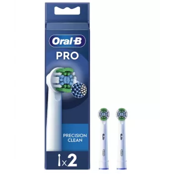 Oral-B Precision Clean EB20RX-2 elektriskās zobu birstes uzgaļi — 2 gab., balti