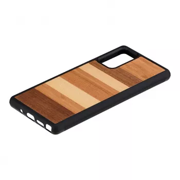 Aizsargmaciņš Samsung Galaxy Note 20, man and wood — melns