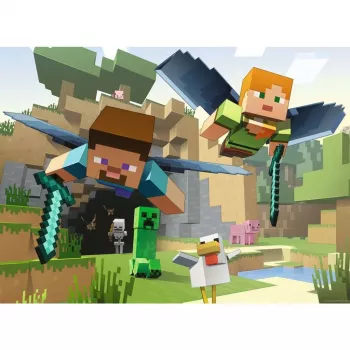 Puzle Ravensburger Minecraft Animal Adventures — 200 gabali, taisnstūra