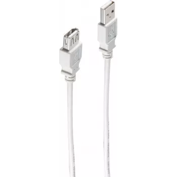 USB pagarinātāja kabelis USB A/USB A M/F 0.3m ShiverPeaks