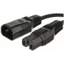 Microconnect PE011410 barošanas kabelis melns 1 m C14 savienotājs C15 savienotājs
