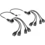 USB centrmezgls DELOCK 61072 — 8 portu USB 2.0 centrmezgls, barots no kopnes