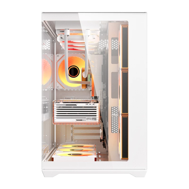 Datora korpuss Darkflash C280 (balts) ar 7 dzesēšanas ventilatoriem