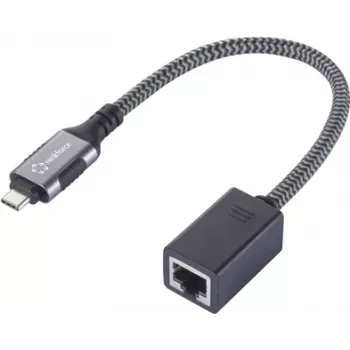 Renkforce USB-C uz Gigabit Ethernet Mini Adapter Melns Tīkla Adapteris USB-A USB 3.2 (RF-6410612)